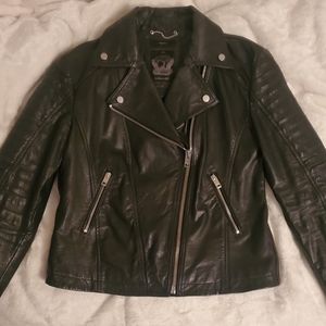 Diesel Women's L-Dada Buffalo Leather Jacket (L)